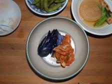 ぽー、ナスとキムチ