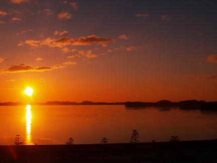 朝日の松島湾3