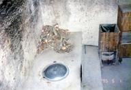 クチトンネル内の炊事場