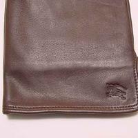 【BURBERRY】本羊革メンズ手袋　バーバリー柄(小)裏付 【クリスマス特集2006】