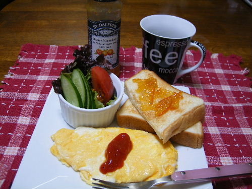 オムレツ朝食.JPG