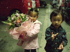 花束うれしーー☆