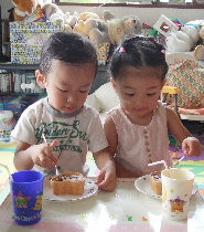 ふたりでプリン