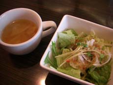 プリエ　サラダとスープ