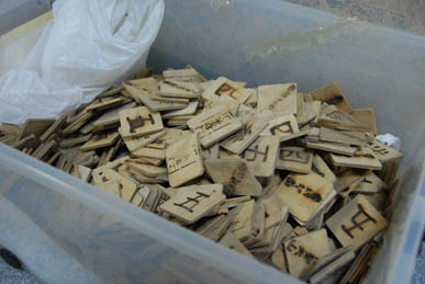 妻沼聖天山節分会の「福まき」札・２