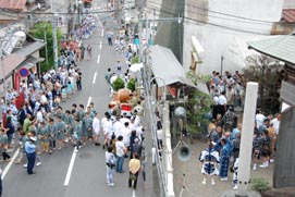 うちわ祭080720渡御発輿祭・１