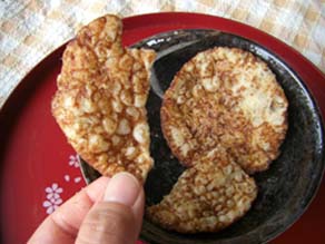 ときわせんべい　ソースかけ揚せん