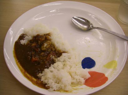 松屋のカレー　残り３分の１