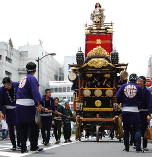 筑波区山車収納まで・４