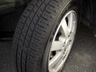 あたらしいタイヤ