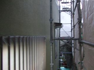 外壁中塗り　西面