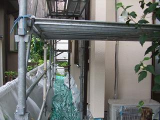 外壁上塗り　西側