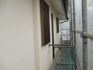 外壁上塗り　北側