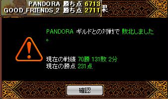 GF2 vs PANDORA GV 結果 090806