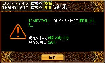 ミスト　vs　フェアリーテイル　GV結果