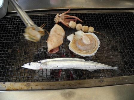 焼き中