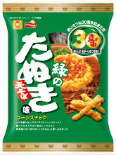 緑のたぬき　コーンスナック