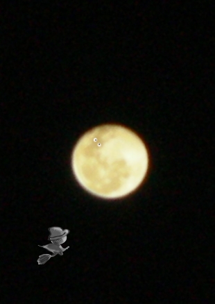 月の写真を180度回転させました＾＾