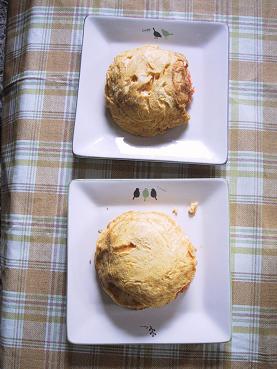 ピーの初オムライス