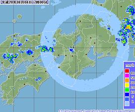 怪しい雨雲・関西