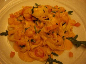 Feratelli shrimp rucola pasta