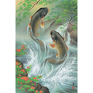 日本画 美人画 刺青美人画の大家 小妻要画のジグソーパズル3