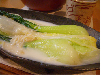 青梗菜と白菜のクリーム煮4