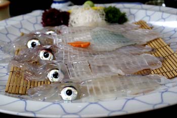 イカの活き作り