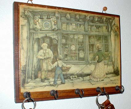 デコパージュのキーハンガー