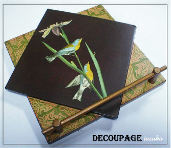 デコパージュタオルハンガー