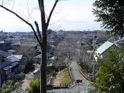 山頂からさいたま市(富士山方向)の景色