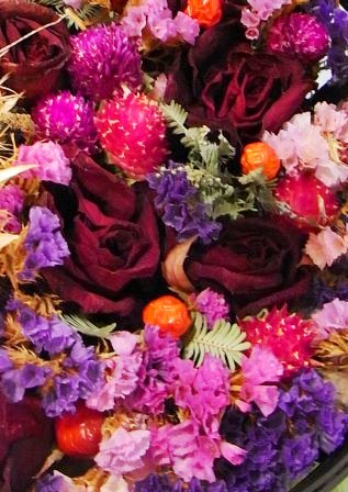 ドライフラワーバスケットアップ