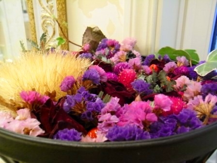 ドライフラワーバスケットアップ