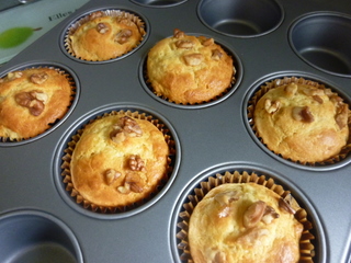 バナナくるみマフィン