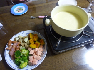 チーズフォンデュ