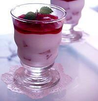 煮りんごのヨーグルトムース