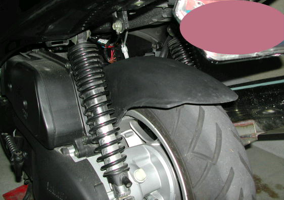 リアサス交換前