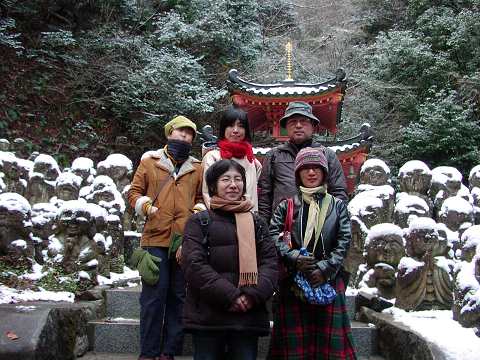 ふたたびの愛宕念仏寺。「きのこ」同人。