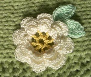 お花のかぎ針編みモチーフ