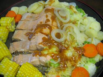 秋鮭のちゃんちゃん焼き