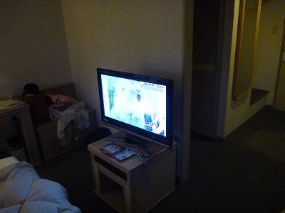 ホテルのテレビ