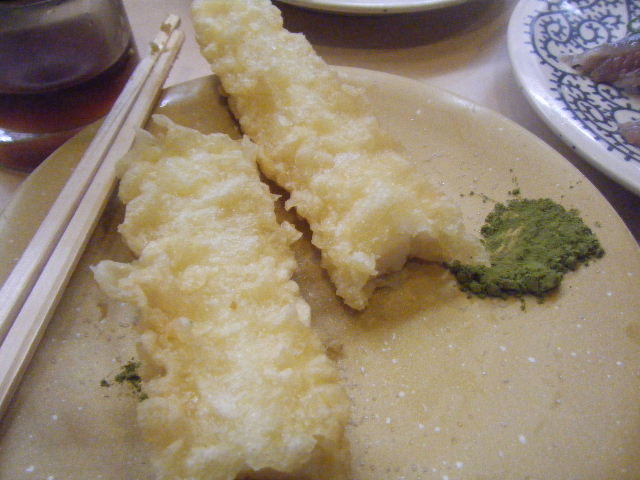 セルフ抹茶塩を作って天ぷら食べたら、これがまたっ♪