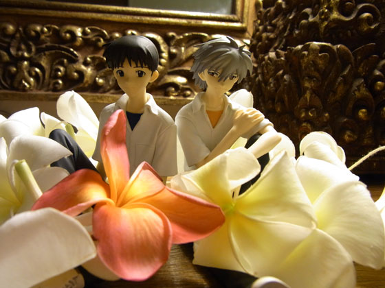 歓迎の花とカヲシン