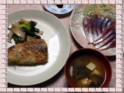 お造りと唐揚げ