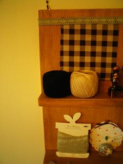 papa木工作品（飾り棚）