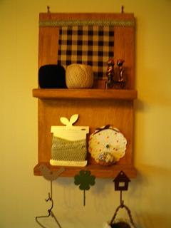papa木工作品（飾り棚２）