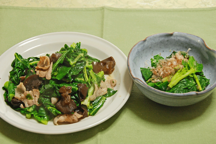 100214菜っ葉料理