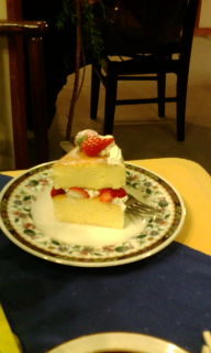 20120119アロマライブ食後のケーキ