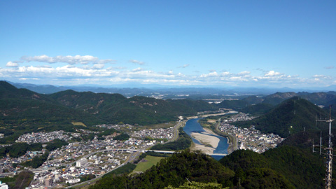 岐阜城天守閣展望