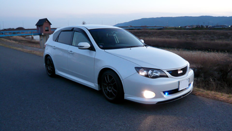 D2車高調装着後長良川周辺